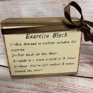 Vintage Accents - šVintage "Exercise Block" Decor Vintage Accents - šVintage "Exercise Block" Decor